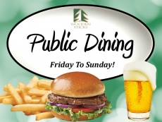 Wooden Sticks Golf Club, Public Dining